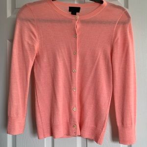 Jcrew cashmere XS pink cardigan
